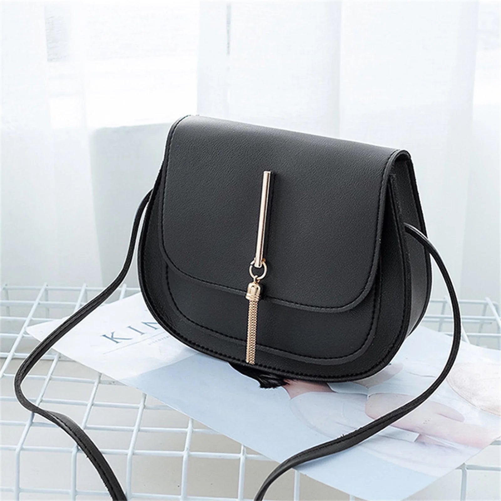 Women PU Leather Small Shoulder Bag Crossbody Handbag Purse