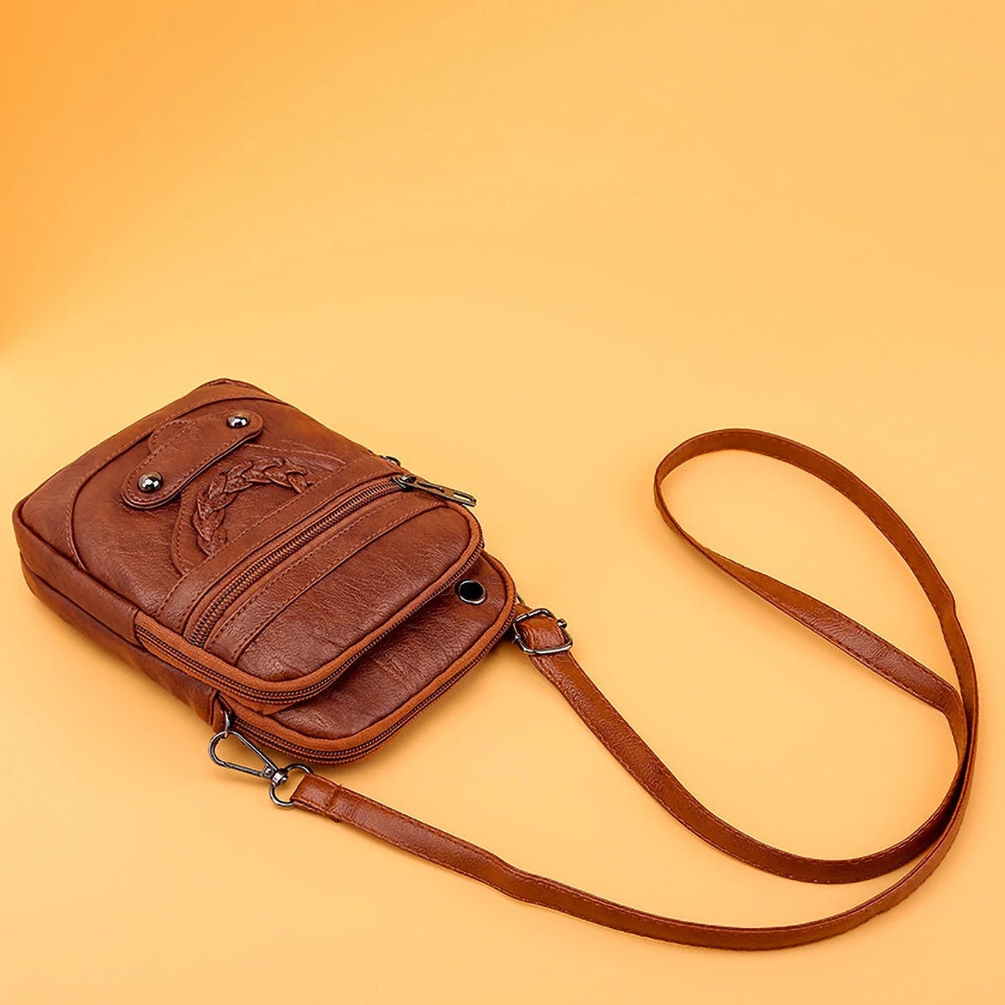 Crossbody Bags for Women Trendy Women Soft Leather Shoulder Handbag Multi Pocket Crossbody Bag Ladies Purses Fashion Tote Top Handle Satchel Beach Bag on Clearance