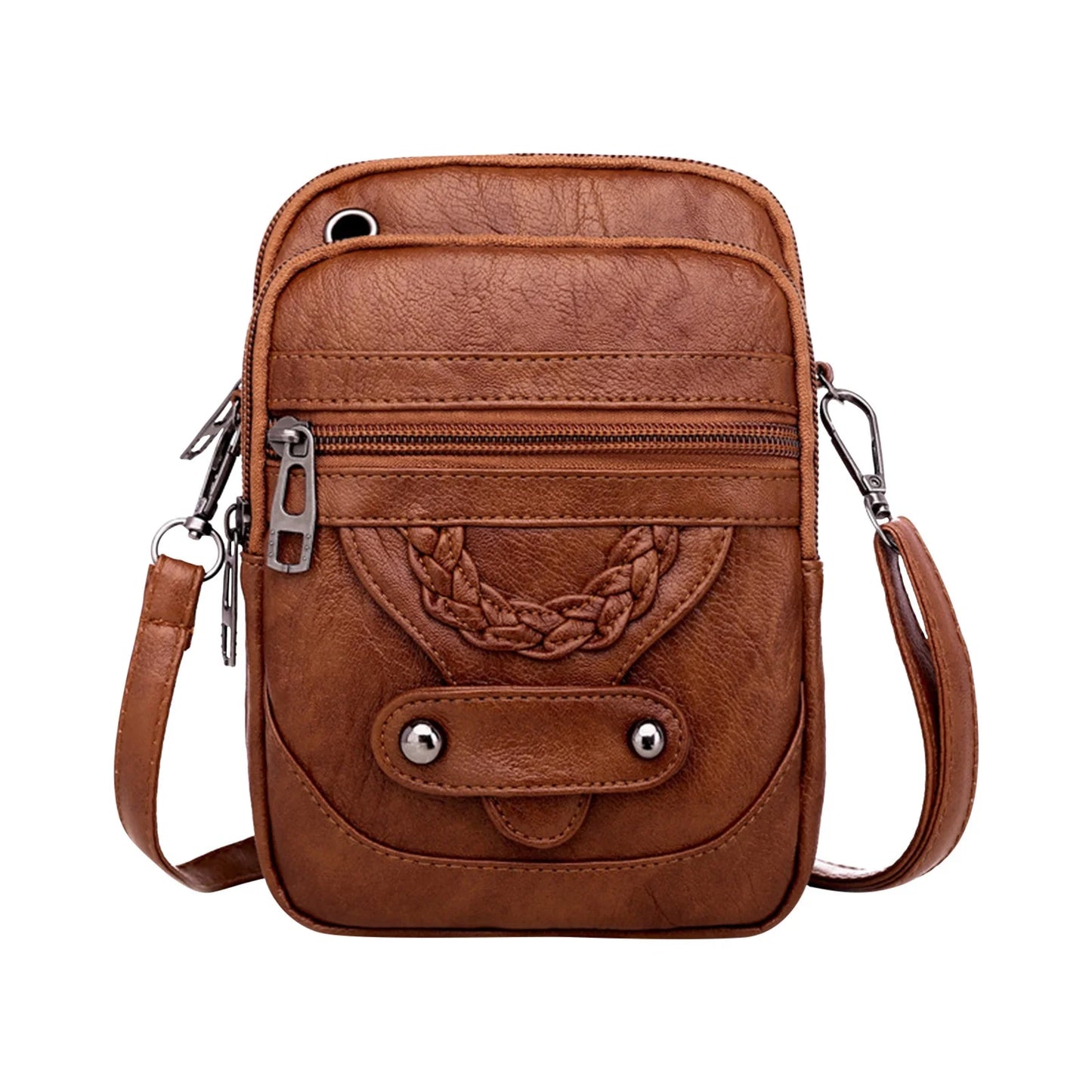 Crossbody Bags for Women Trendy Women Soft Leather Shoulder Handbag Multi Pocket Crossbody Bag Ladies Purses Fashion Tote Top Handle Satchel Beach Bag on Clearance