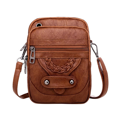 Crossbody Bags for Women Trendy Women Soft Leather Shoulder Handbag Multi Pocket Crossbody Bag Ladies Purses Fashion Tote Top Handle Satchel Beach Bag on Clearance